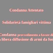 solidarietà famigliari vittime condanna attentato Trump contro libera circolazione armi